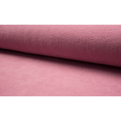 Katoen Fleece oud roze