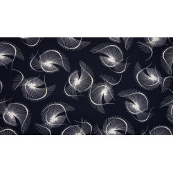 Viscose print navy...