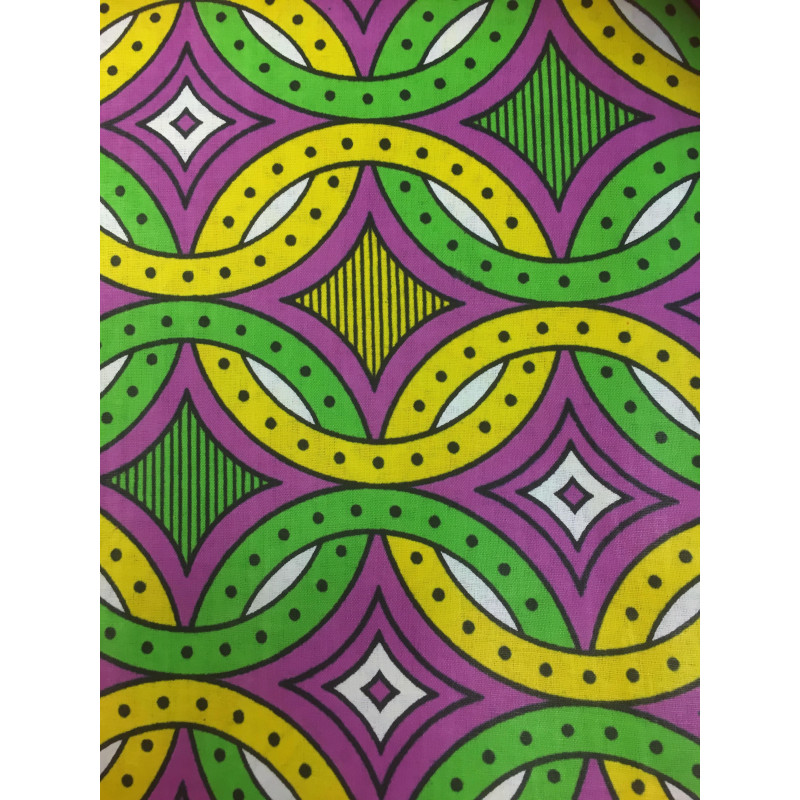 Klap Winderig helpen afrikaanse print paars/geel/groen