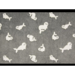 grijs zeehondjes fleece