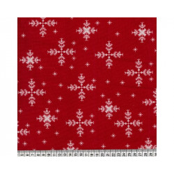 kerst snowflake rood