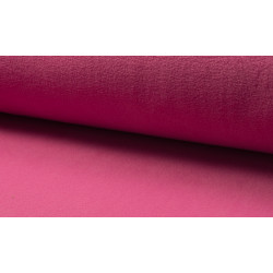fleece effen uni donker roze