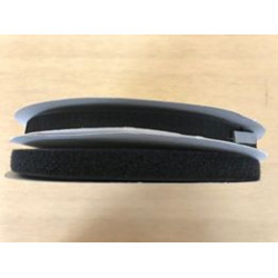 Velcro zwart 2 cm breed